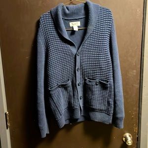 Blue DELUTH TRADING CO. Men's cardigan MEDIUM